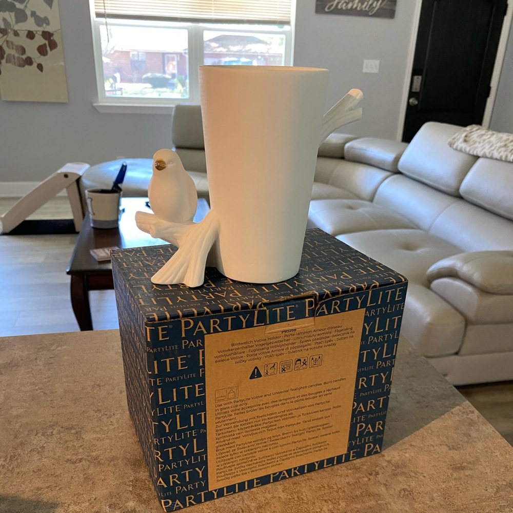 Bird watch votive holder